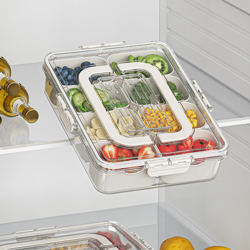 Ultimate 8-Grid Snack Box: Perfect Fruit, Snack, and Food Storage Organizer for Every Occasion